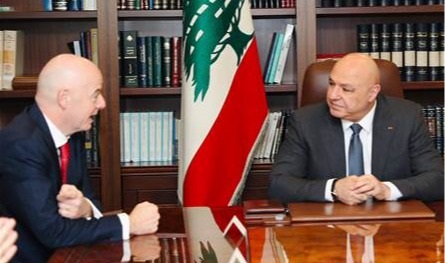 زوجته لينا الأشقر... رئيس &quot;الفيفا&quot; سينال الجنسيّة اللبنانيّة