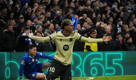 خسارة ثقيلة لبرشلونة في دوري أبطال أوروبا