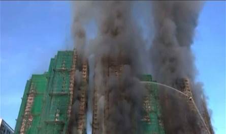 قتلى وجرحى في حريق كبير في هونغ كونغ