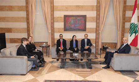 الحجار التقى وفدا من الأمم المتحدة وريزا