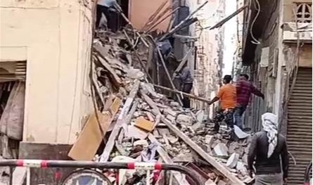 إصابات في صفوف السكان... إنهيار مبنى بشكلٍ جزئيّ في مصر
