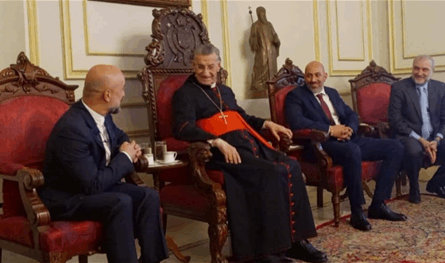 رئيس بلدية الباروك في بكركي… والراعي يؤكد دعمه لصمود قرى الجبل