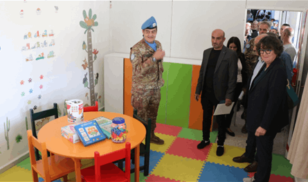 افتتاح مشروع تأهيل المدرسة الرسمية في رشكنانيه بدعم من اليونيفيل