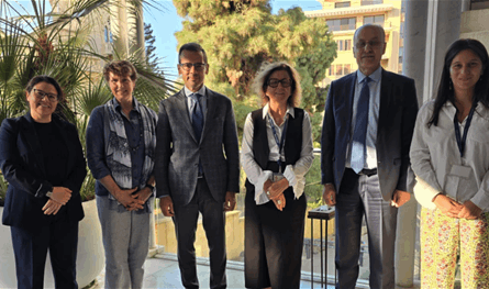 عبد الله وعلامة في ممثلية الاتحاد الأوروبي لبحث الملفات الصحية والاجتماعية