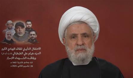 &quot;من حقنا الرد على اغتيال طبطبائي&quot;.. قاسم: لبنان مُخترق والساحة مفتوحة أمام العملاء