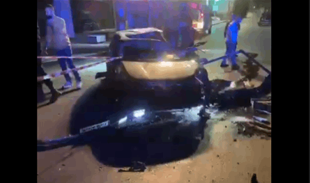 حادث مروّع أمام سوق الأحد.. فيديو يوثق المشهد