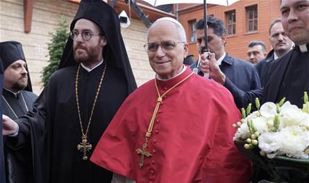 البابا شارك في المجدلة الكبرى في كنيسة القديس جاورجيوس في اسطنبول