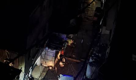 إنهيار جزء سقف منزل في مخيم شاتيلا