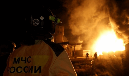 روسيا.. حريق في مستودع نفط بعد هجوم مسيّرات