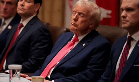 فيديو لترامب يثير ضجة... هكذا غفا خلال إجتماع مهم