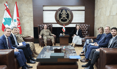 هيكل عرض مع رئيسة مرفق السلام الأوروبي الأوضاع في لبنان والمنطقة