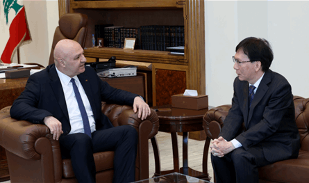 رئيس الجمهورية استقبل سفير اليابان مودّعًا