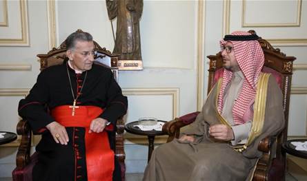 الراعي استقبل السفير السعودي 