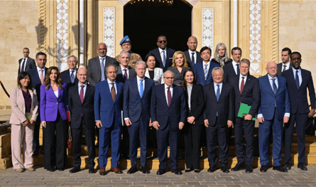 سلام استقبل وفد سفراء مجلس الأمن الدولي