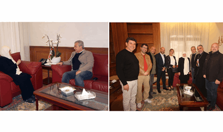 بهية الحريري اطلعت على تحضيرات &quot;مهرجان الميلاد&quot;