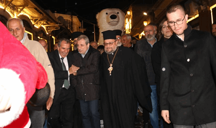 أبو فاعور يشارك في تدشين أول قرية ميلادية في راشيا الوادي