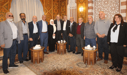 بهية الحريري تبحث مع وفد &quot;اتحاد عمال فلسطين&quot; أوضاع اللاجئين في لبنان