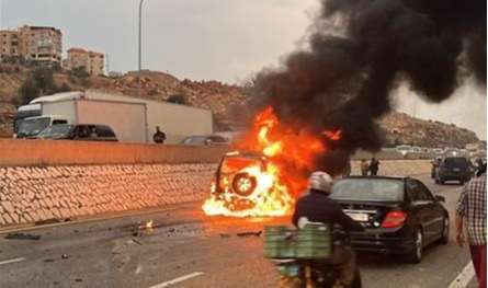 اشتعال سيارة في السعديات.. والسبب؟