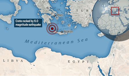 زلزال يضرب اليونان.. وهذه قوّته