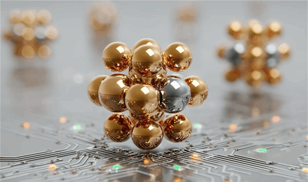 من الذرّة إلى &quot;الذرّة الفائقة&quot;.. عناقيد ذهب نانوية تفتح أفقًا للحوسبة الكمية