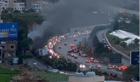 &quot;لبنان 24&quot;: إحتراق سيارة على طريق الرميلة ولا يوجد أيّ إستهداف