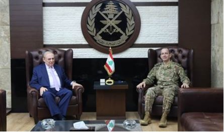 قائد الجيش استقبل البستاني ورئيس المجلس الوطني للإعلام المرئي والمسموع
