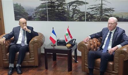 وزير الخارجية التقى لودريان... وهذا ما جرى بحثه