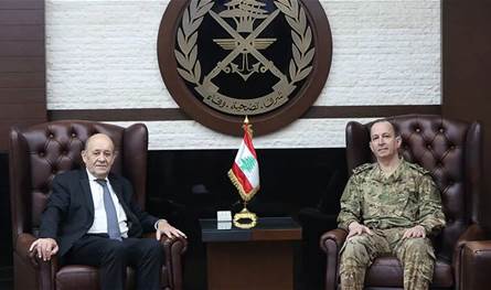 المستجدات الأخيرة وسبل دعم الجيش بين هيكل ولودريان في اليرزة