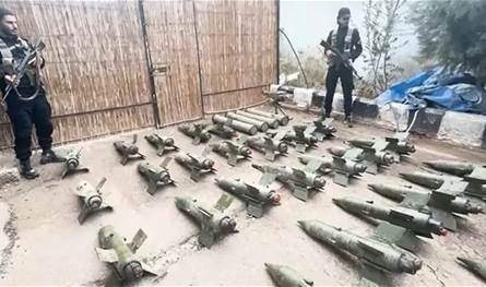 ضبط مستودع صواريخ معدة للتهريب في ريف درعا الشرقي