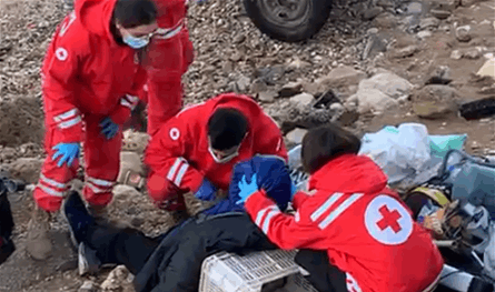 في الشمال.. سبعيني سقط على صخور الشاطئ (فيديو)