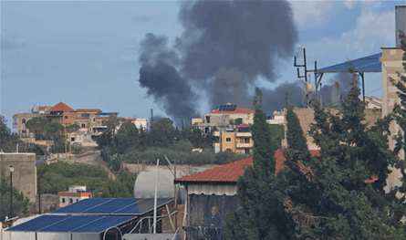 بالفيديو والصور.. غارات إسرائيلية متتالية على الجنوب