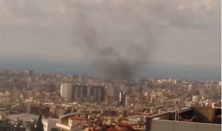 بالصور... حريق في الضاحية الجنوبية