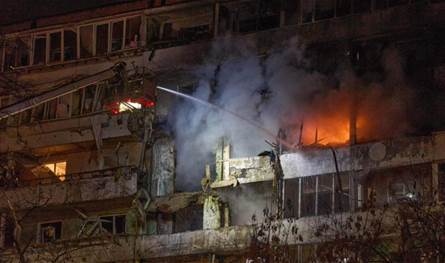 هجوم بمسيرة أوكرانية على مبنى سكنيّ في روسيا