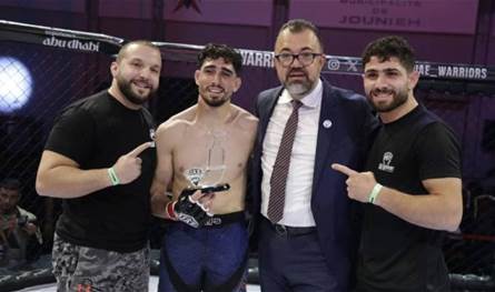  جورج عيد بطلاً للنزال الرئيسي في بطولة «محاربي الإمارات» بلبنان