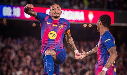 رافينيا يقود برشلونة لفوز جديد ويُبعده 7 نقاط عن ريال مدريد