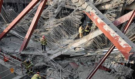 انهيار موقع بناء مكتبة يوقع 4 قتلى في كوريا الجنوبية