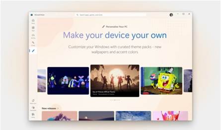 مايكروسوفت... إطلاق قسم جديد للسِمات في متجر ويندوز 11