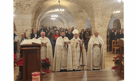 المطران خيرالله يحتفل بعيد القديس نعمة الله الحرديني في كفيفان