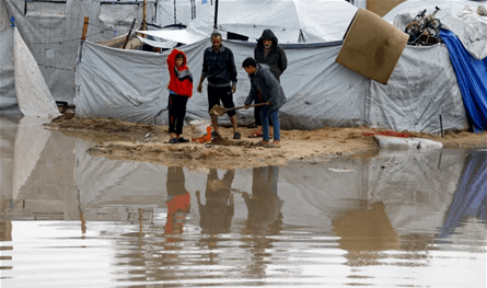 غزة أمام "كارثة".. بسبب المنخفض الجوي
