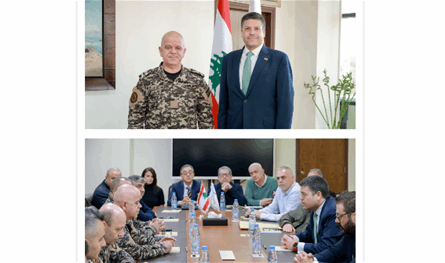 اللواء إدكار لاوندس يتفقد مكتب أمن الدولة في مرفأ بيروت