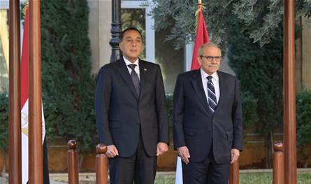 من السراي.. رئيس الحكومة المصري يستهل لقاءاته في بيروت 