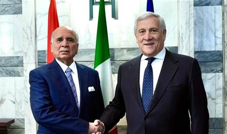 مباحثات ايطالية عراقية في روما