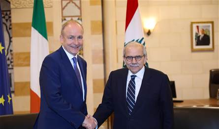 سلام التقى نظيره الايرلندي.. هذا ما تم بحثه