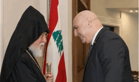 الرئيس عون استقبل كاثوليكوس الأرمن الأرثوذكس آرام الأول كيشيشيان