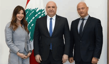 نانسي عجرم وزوجها في لقاء مع الرئيس عون.. وهذا ما قالته 