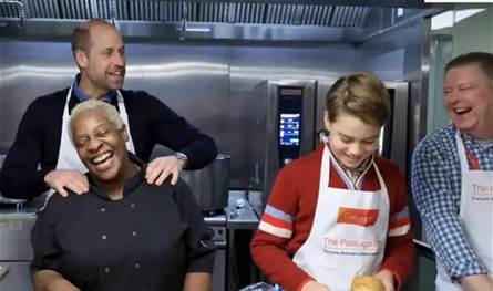 الأمير جورج زار مؤسسة خيريّة... وأعدّ وجبة الغذاء للمحتاجين