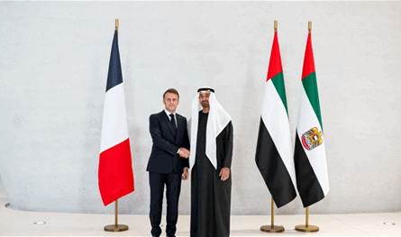 الشيخ محمد بن زايد استقبل ماكرون في أبوظبي