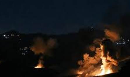 بالفيديو.. دوي انفجارات عند أطراف بلدة مارون الراس