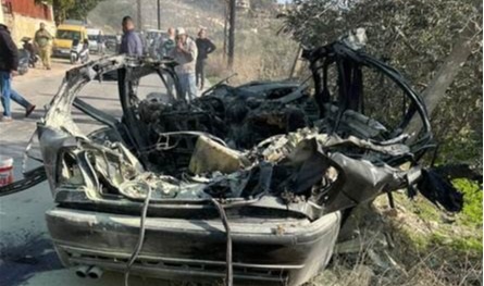 بالفيديو... إستهداف سيارة على طريق المعمارية