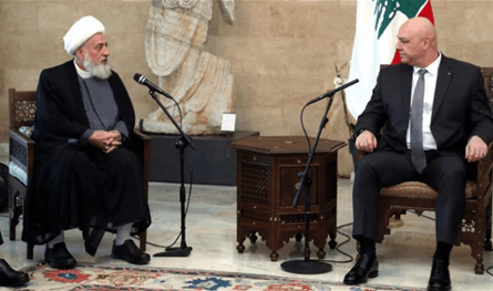 الخطيب بحث مع عون اختفاء النقيب المتقاعد أحمد علي شكر